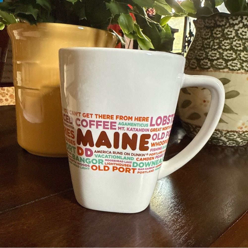 Colorful Typography Maine Mug